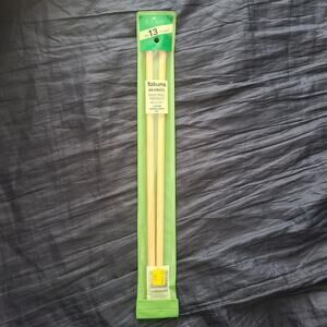 Clover No.8 (5.0mm) Takumi Bamboo Knitting Needles, 12.5" long no.3012